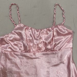 Vintage silk baby pink top